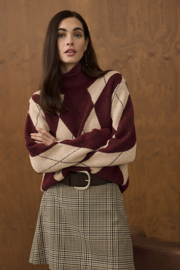 Argyle Pullover