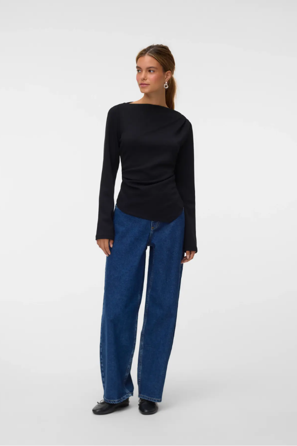 Millie Scuba Boatneck Long Sleeve