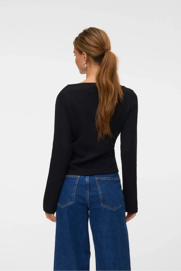 Millie Scuba Boatneck Long Sleeve