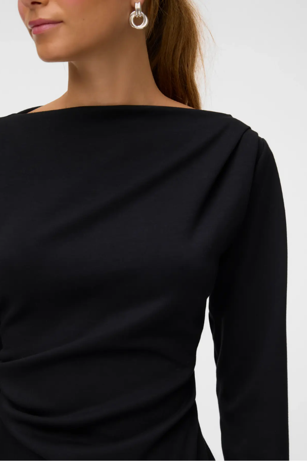 Millie Scuba Boatneck Long Sleeve