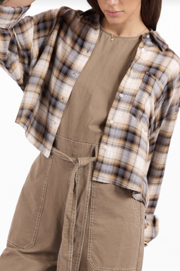 Cambridge Crop Plaid Shirt