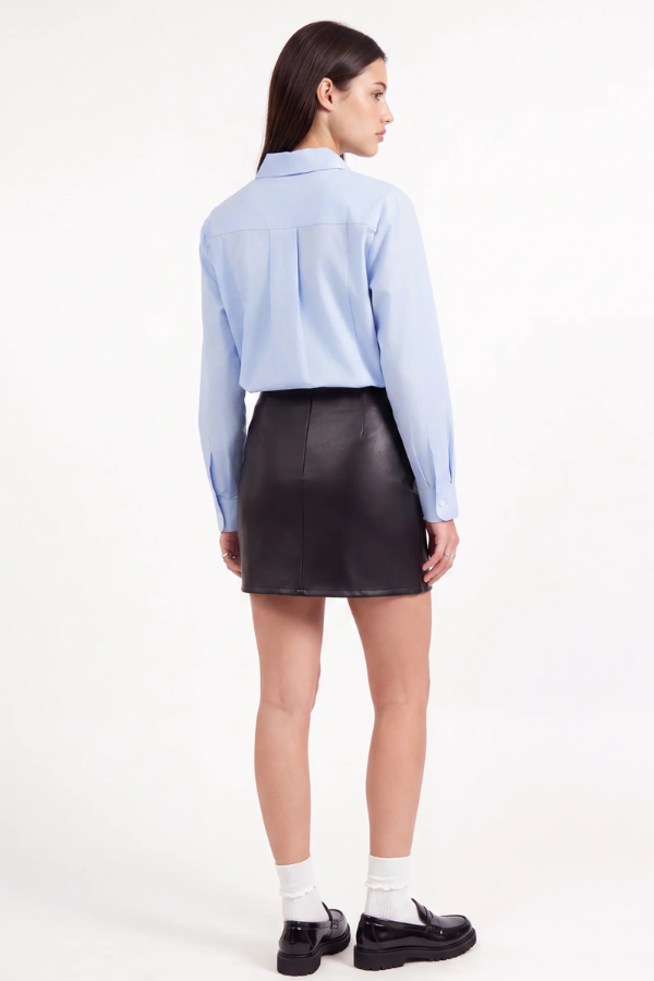 Academy Vegan Leather Mini Skirt