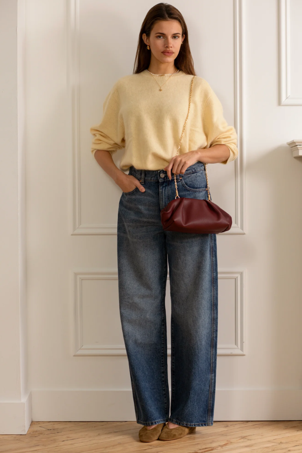 Frame Clutch | Burgundy Pebble