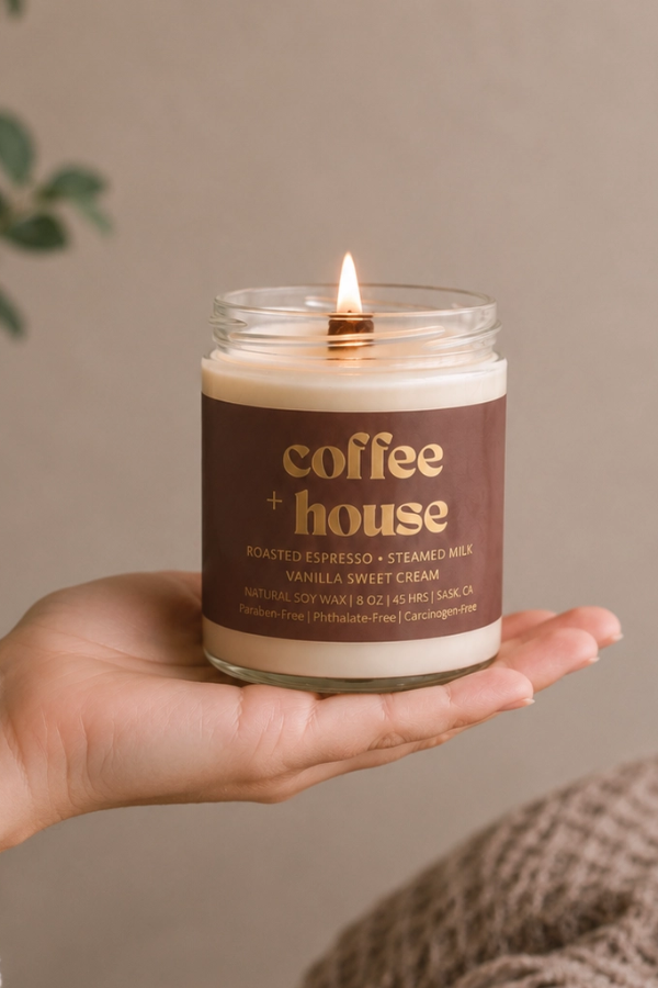Coffee House | 8oz Non Toxic Soy Candle