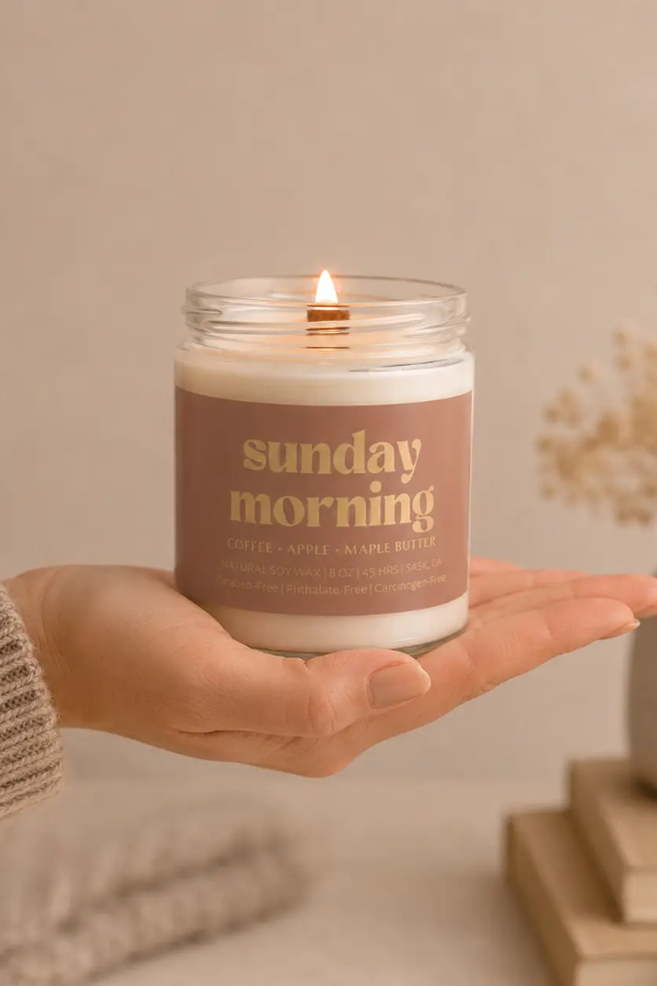 Sunday Morning | 8oz Non Toxic Soy Candle