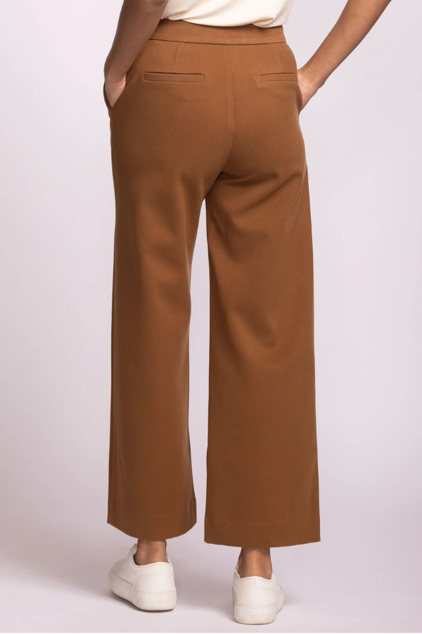 Nadia Full Length Dress Pants | Light Brown