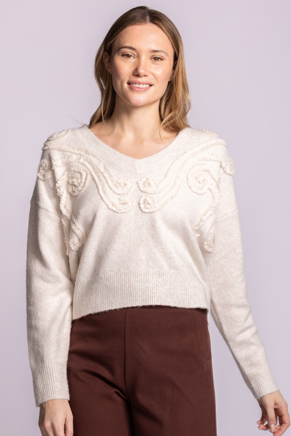 The Skye Crop Knit Pullover