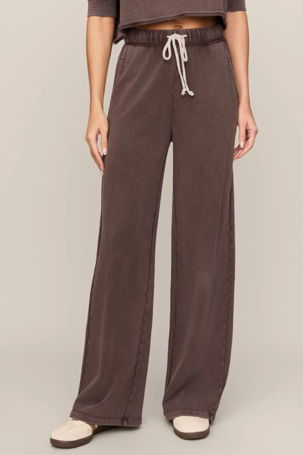 Hunter Terry Knit Pant | Dark Chocolate