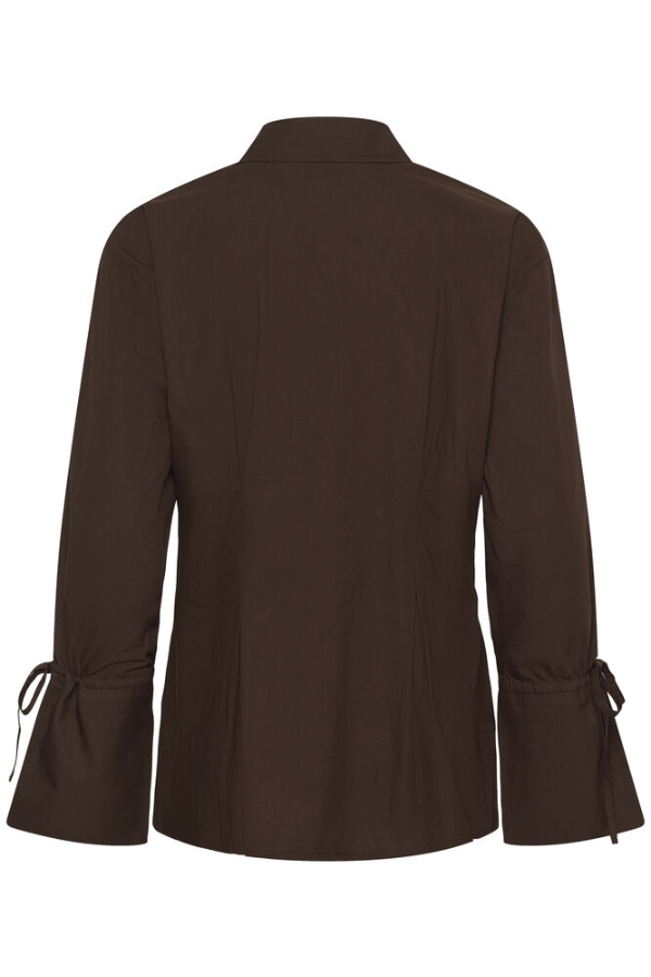 Allison Cotton Button Up | Coffee Bean