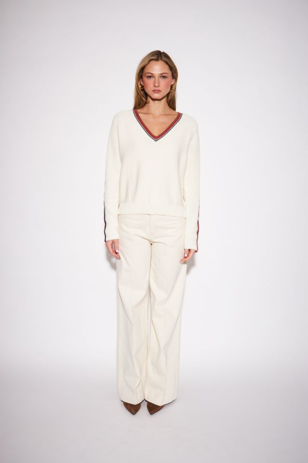 Truett Varsity Cream Pullover