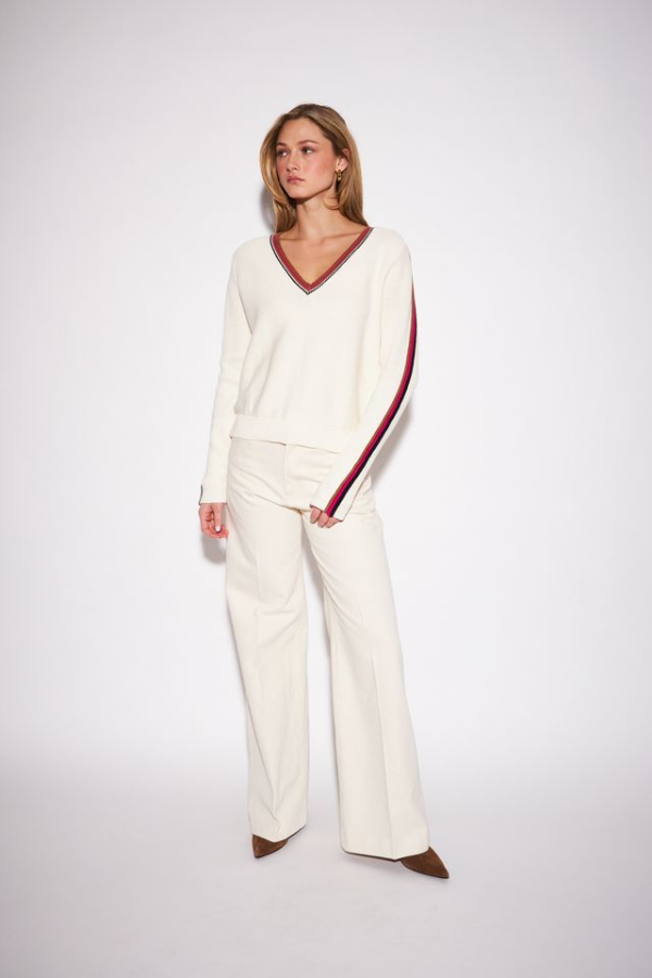 Truett Varsity Cream Pullover
