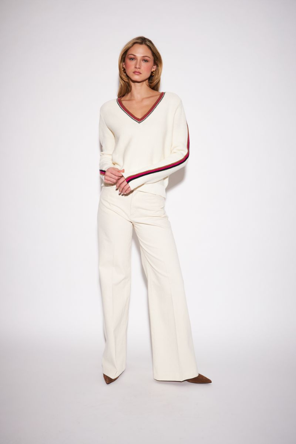 Truett Varsity Cream Pullover
