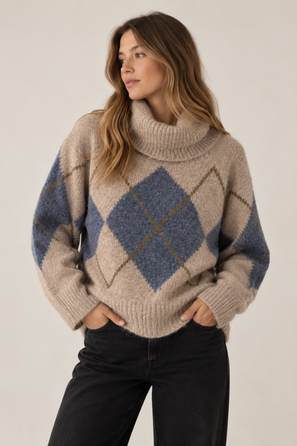 Charleen Cowlneck Wool Sweater