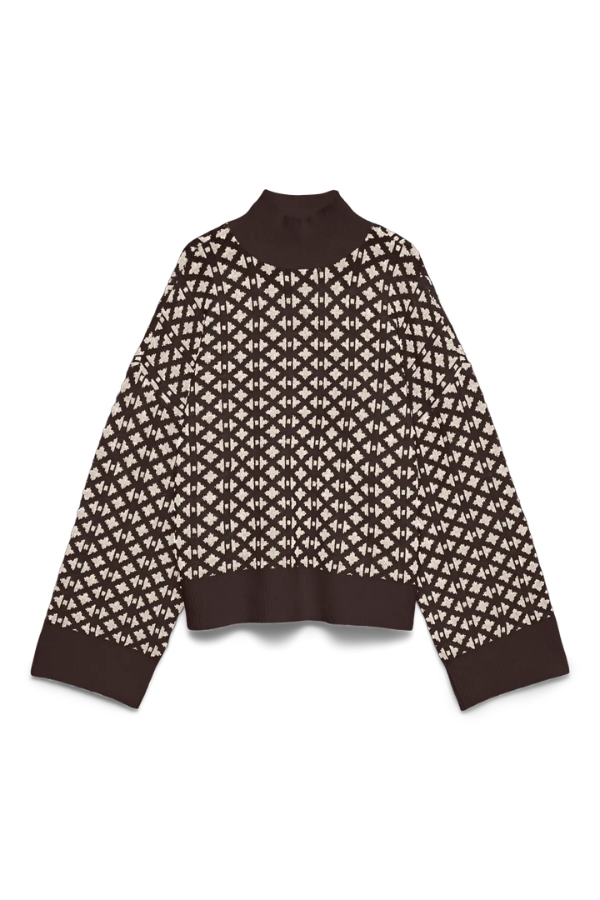 Chocolate Torte Mockneck Pullover