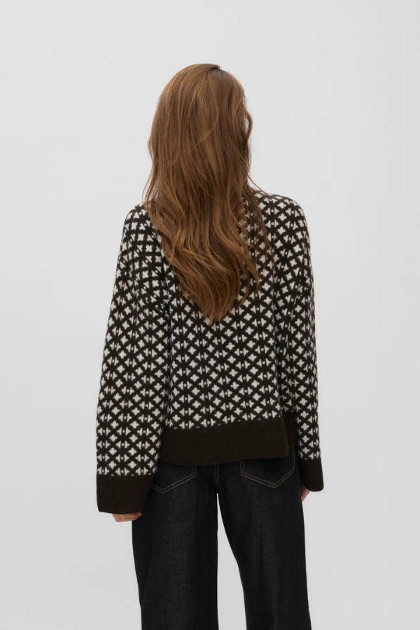Chocolate Torte Mockneck Pullover