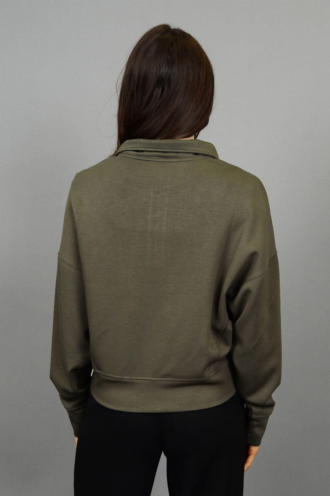 Mailyn Soft Knit Half Zip | Olive